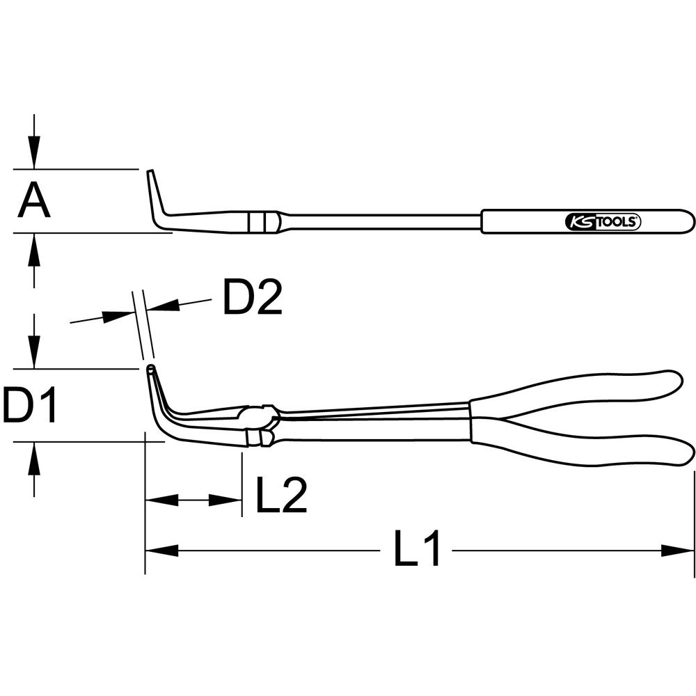 KS TOOLS Flachrundzange, Bild 10