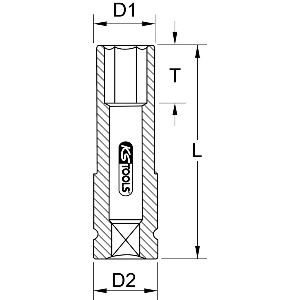 SlimPOWER Alu-Felgen Kraft-Stecknuss-Satz extra lang 3-tlg 1/2" 17 19 21mm, Bild 5