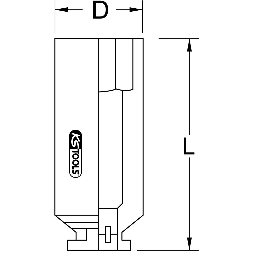 1/2" Zylinderkopf-Schlüssel mit Spezialprofil für PSA 13mm, Bild 2