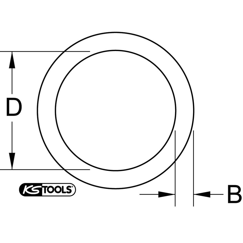 KS TOOLS O-Ring für Stecknuss 3/4 Zoll für Stecknüsse 17–49 mm oder 50–70 mm, Bild 2