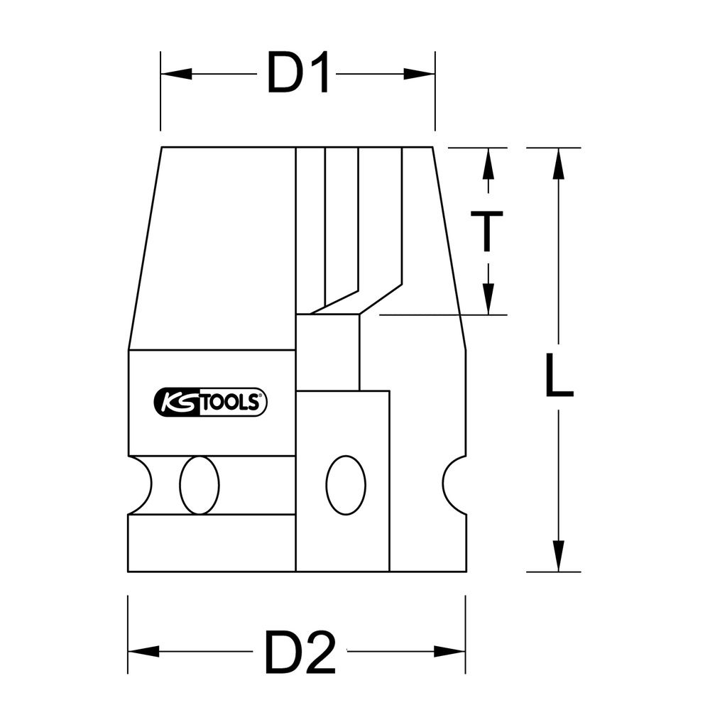 3/8" Sechskant-Kraft-Stecknuss, Bild 2