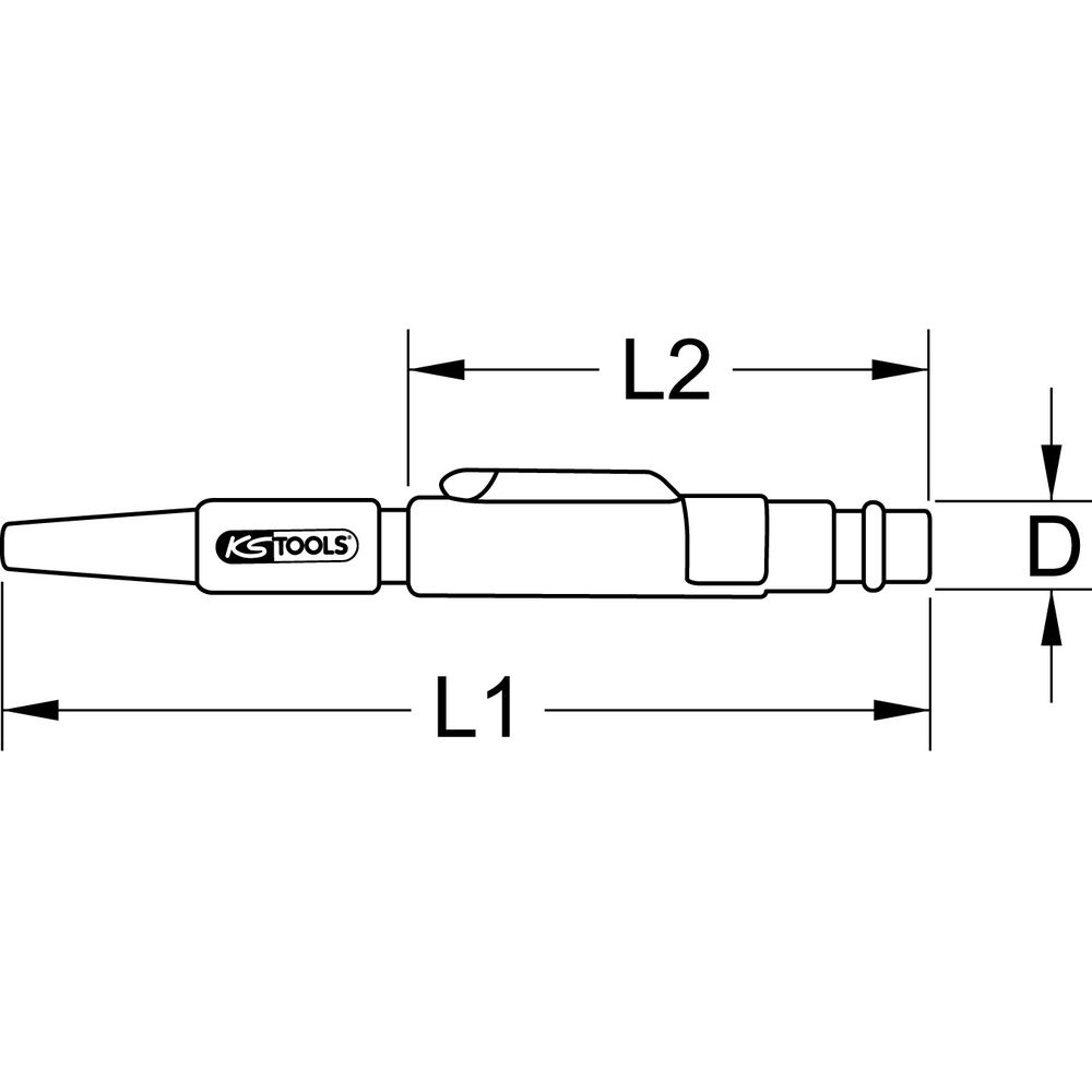 Druckluft-Ausblasstift 110mm, Bild 4