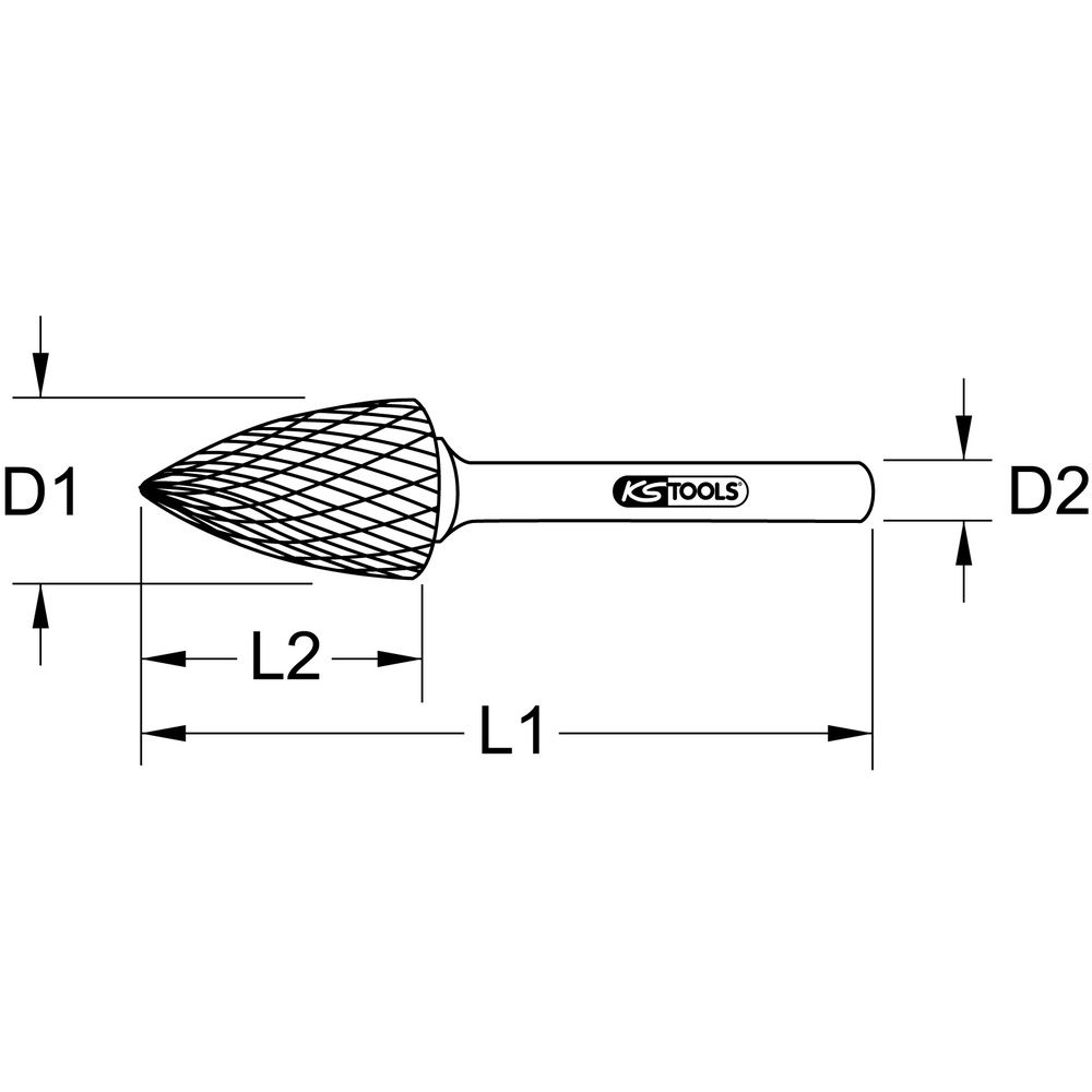 HM Spitzbogen-Frässtift Form G, Bild 2