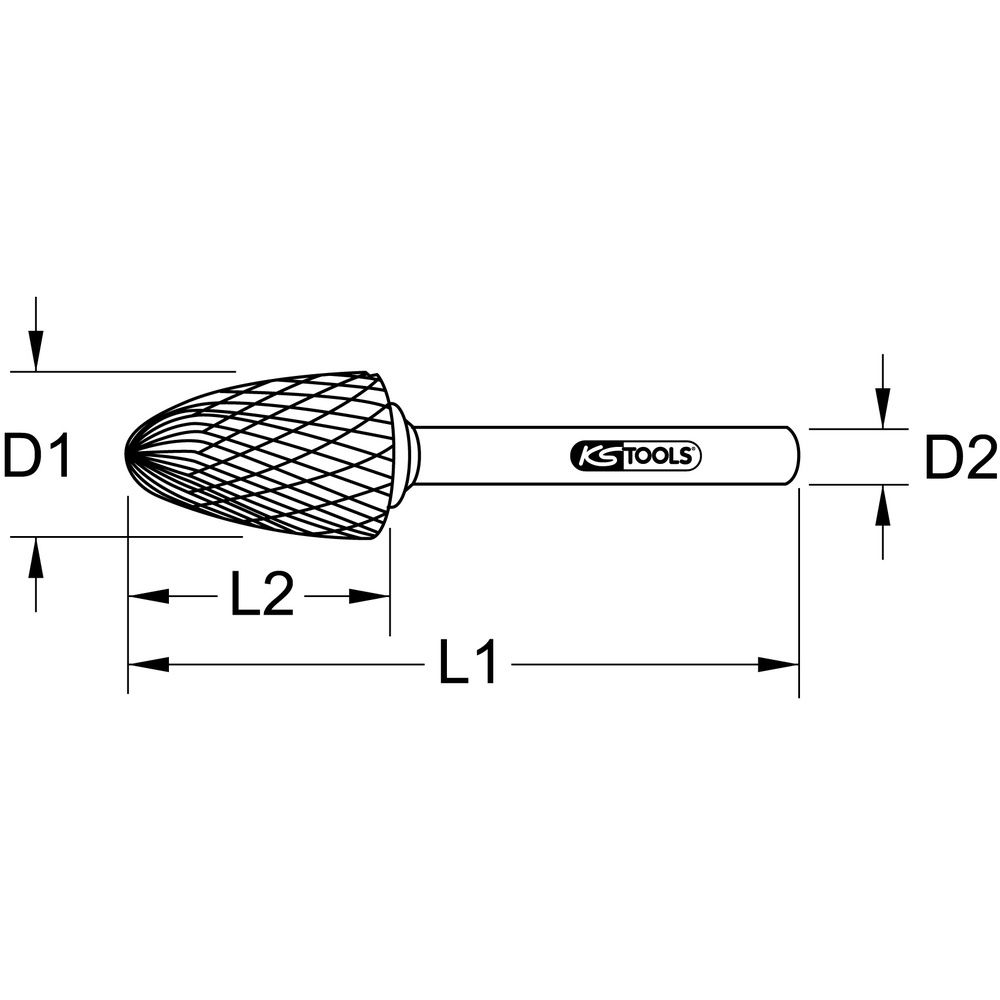 HM Rundbogen-Frässtift Form F, Bild 6