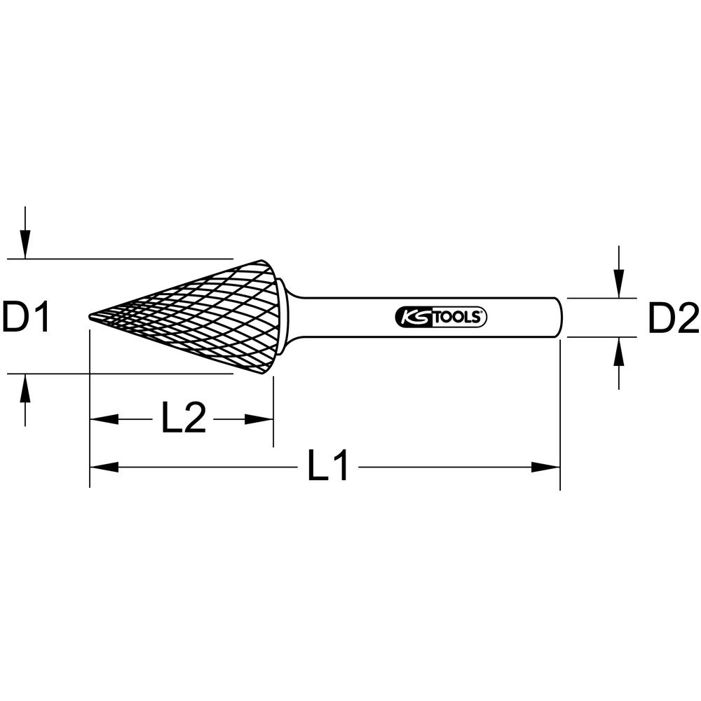HM Spitzkegel-Frässtift Form M, Bild 4
