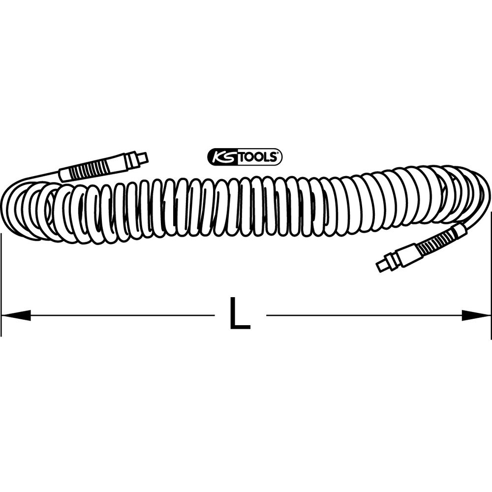 PU-Druckluft-Spiralschlauch, Bild 5