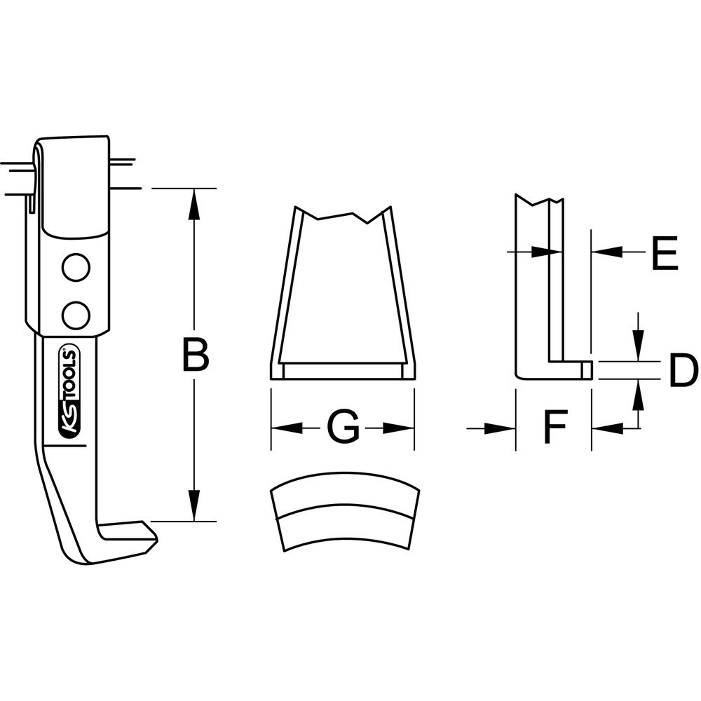KS TOOLS Abzieherhaken, Bild 10