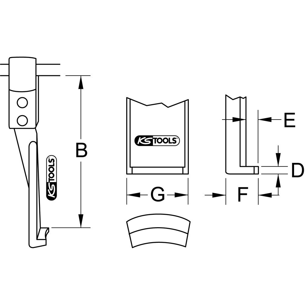 KS TOOLS Abzieherhaken, Bild 2
