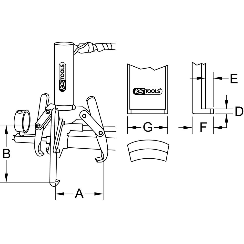 KS TOOLS Universal-Abzieher t, Bild 6