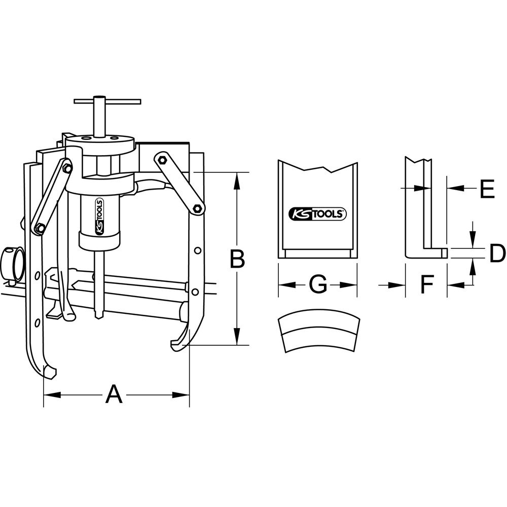 KS TOOLS Universal-Abzieher t, Bild 8