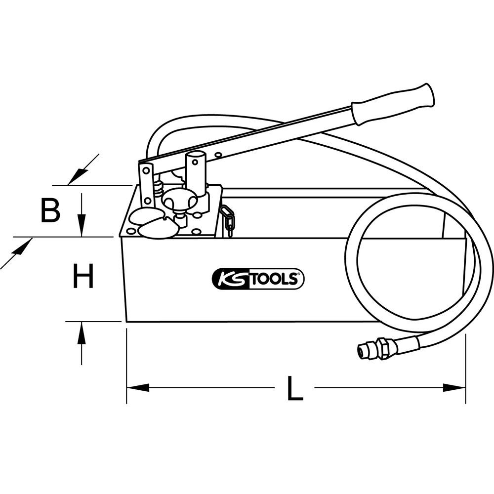 Edelstahl Druck-Prüfpumpe 12 Liter, Bild 4
