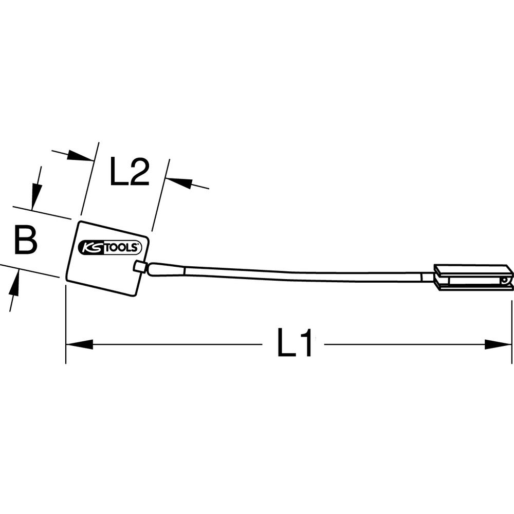 Magnet-Schweissspiegel 500mm, Bild 2