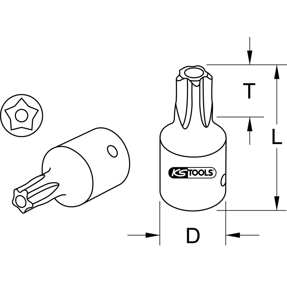 KS TOOLS 1/4" Bit-Stecknuss, Bild 2