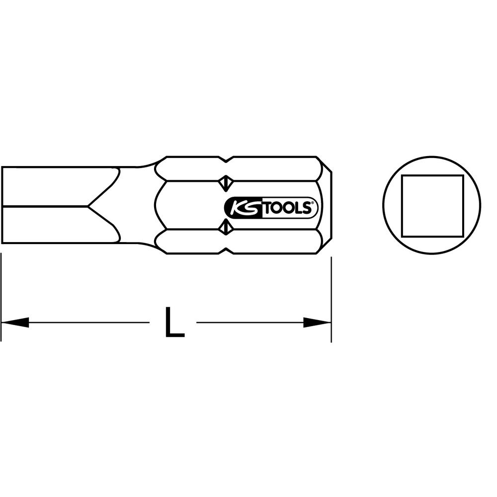 KS TOOLS 1/4" Vierkant-Bit, Bild 2