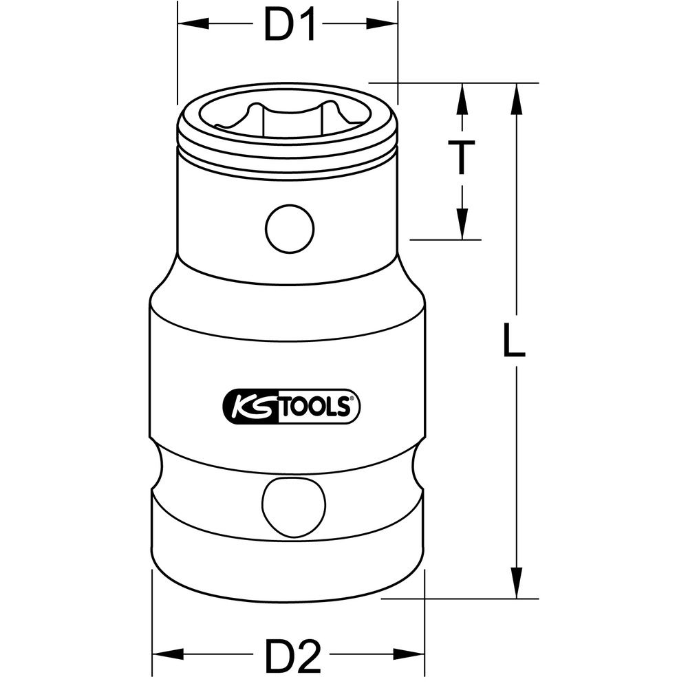 3/8" Bit-Adapter-Stecknuss, Bild 6