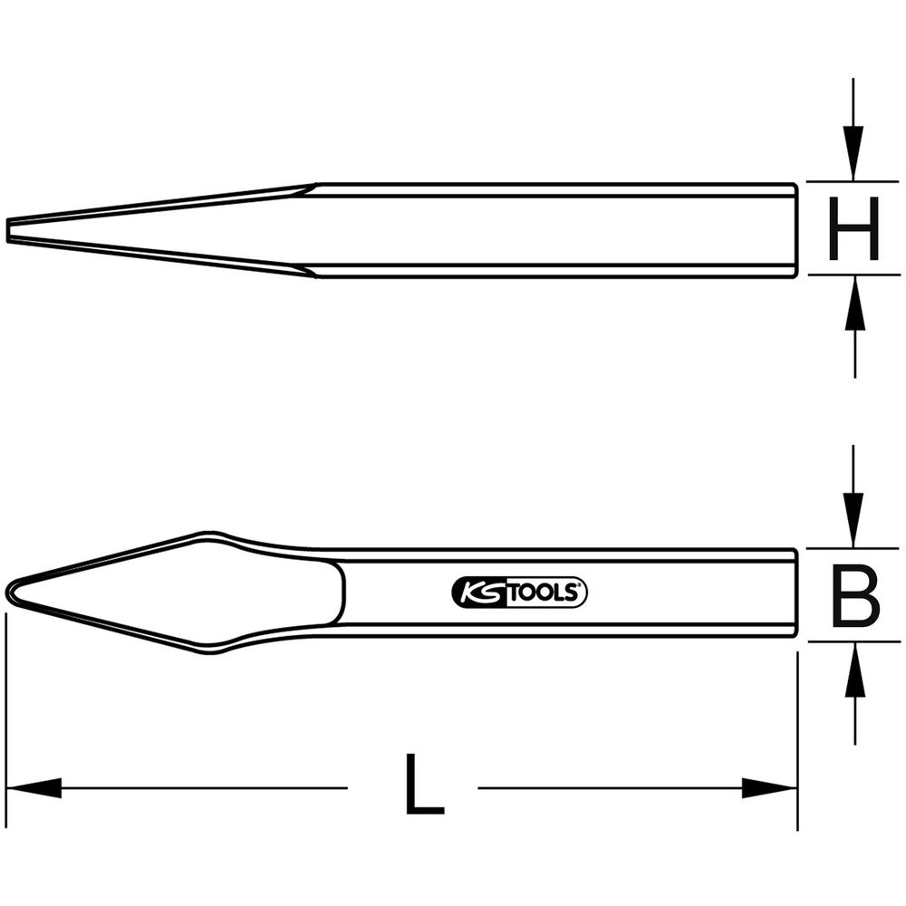 KS TOOLS BRONZEplus Funkenfreie Meissel, Bild 2