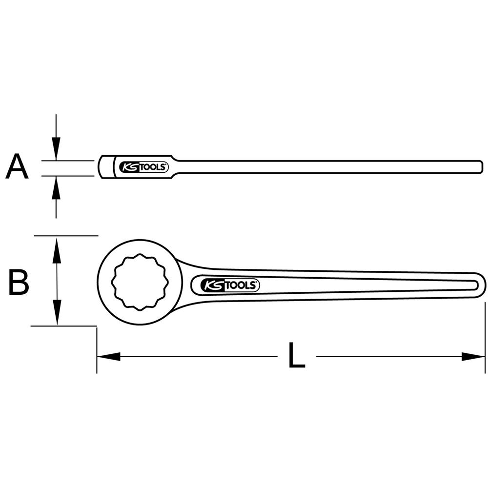 KS TOOLS BRONZEplus Funkenfreie Ringschlüssel, Bild 6