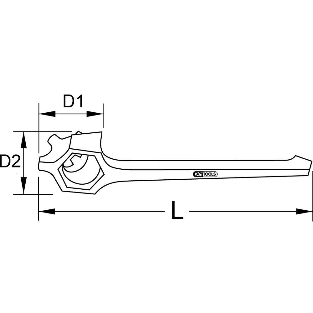 KS TOOLS BRONZEplus Funkenfreie Spezialschlüssel, Bild 2