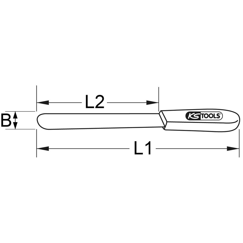 KS TOOLS BRONZEplus mm Funkenfreie Spachtel, Bild 4