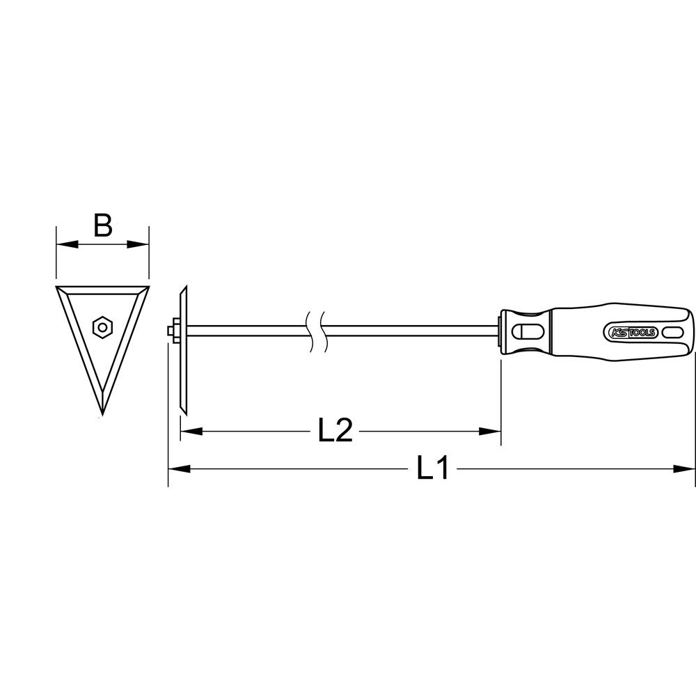 KS TOOLS BRONZEplus mm Funkenfreie Schaber, Bild 10