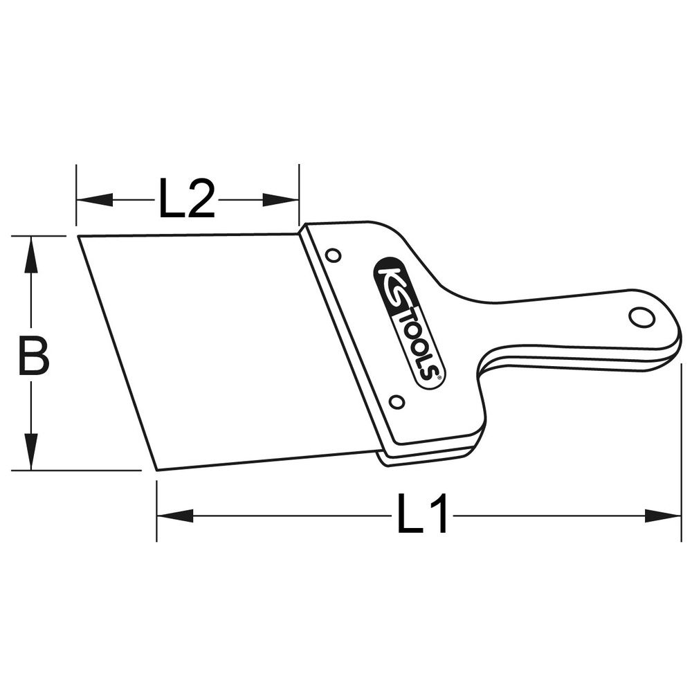 KS TOOLS BRONZEplus mm Funkenfreie Spachtel, Bild 2