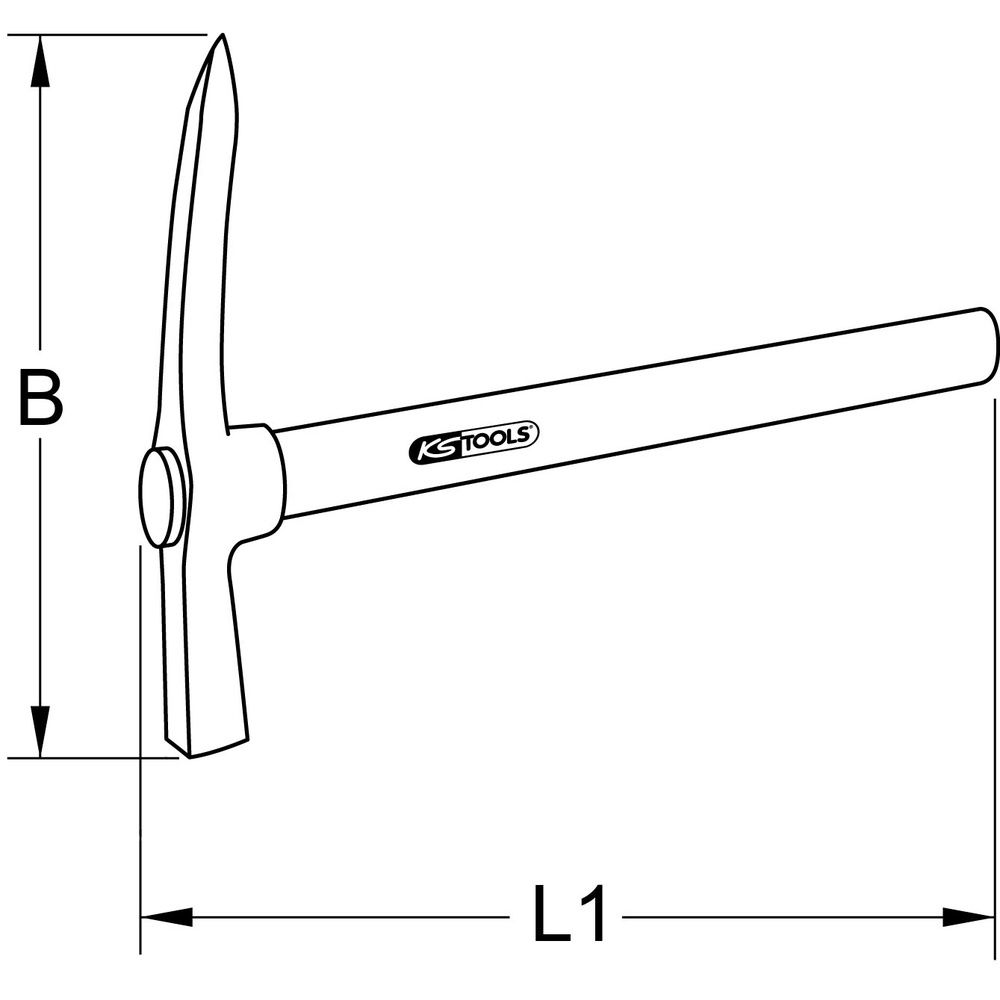 KS TOOLS BRONZEplus mm Funkenfreie Hacken, Bild 6
