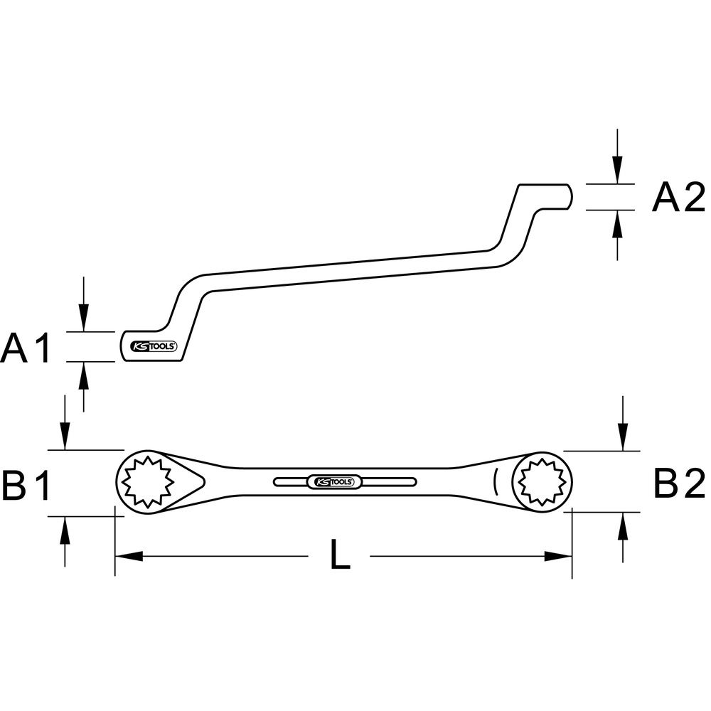 KS TOOLS BRONZEplus Funkenfreie Ringschlüssel, Bild 2