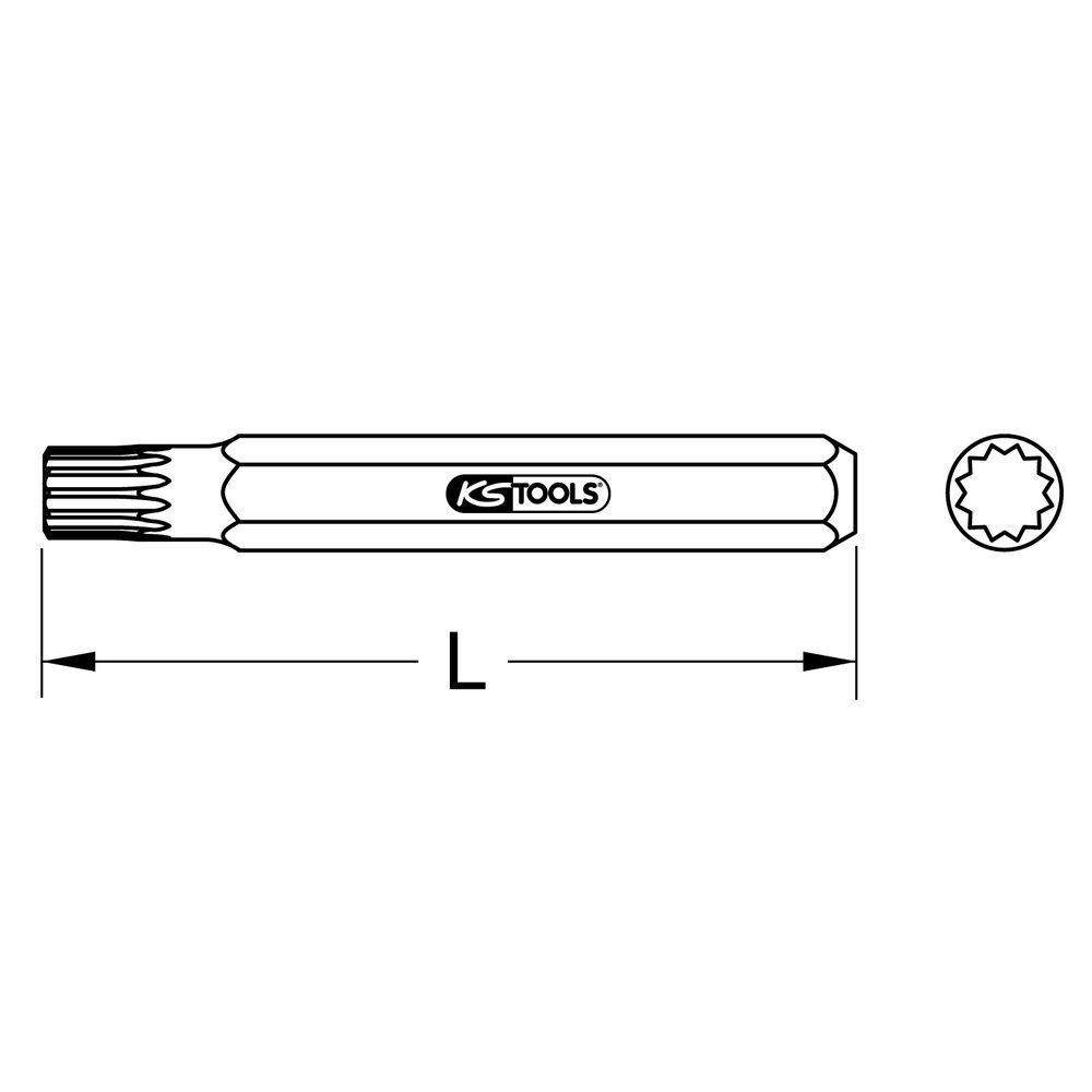 KS TOOLS 10mm Bit 75mm, Bild 3