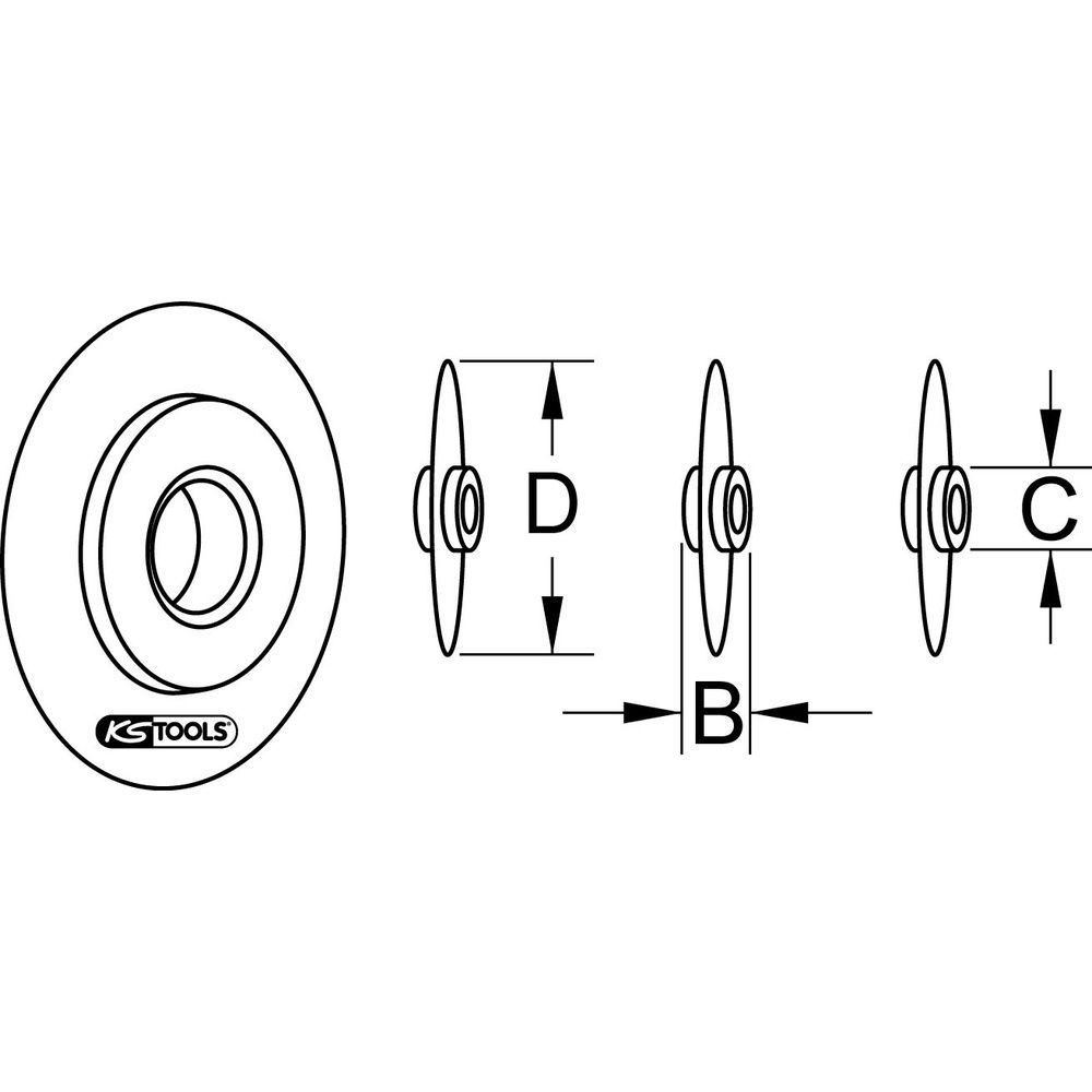 KS TOOLS Ersatz-Schneidrad, Bild 2