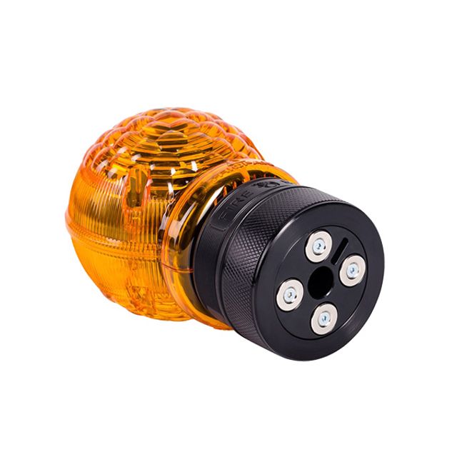 Gefahrenlampe Mini-LED Blitzleuchte Fireball gelb, Bild 5