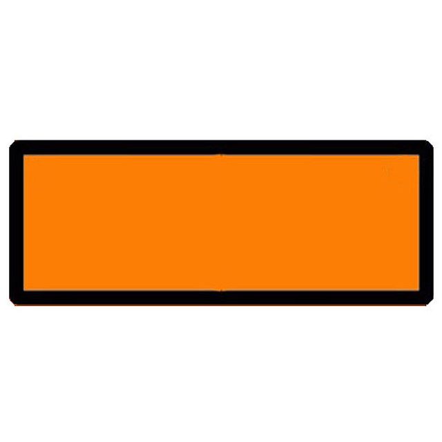 Warntafel-Folie neutral orange selbstklebend 300 x 120, Bild 2