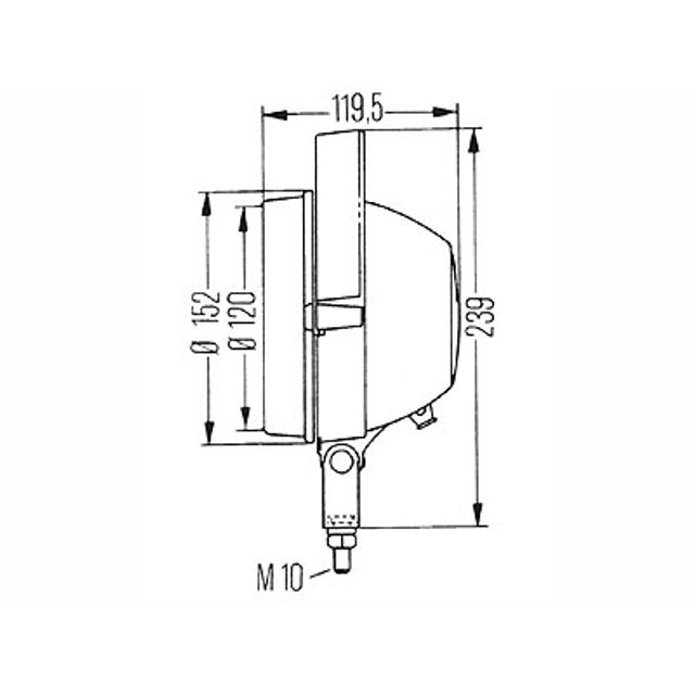 HELLA Arbeitsscheinwerfer 12V / 24V H3 weitreichende Ausleuchtung Ø 152 mm 2-1G3005760021, Bild 2
