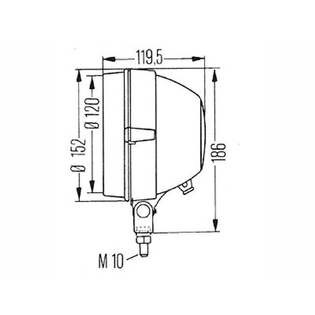 HELLA Arbeitsscheinwerfer 12V / 24V H3 weitreichende Ausleuchtung Ø 152 mm 2-1G3005760221, Bild 2