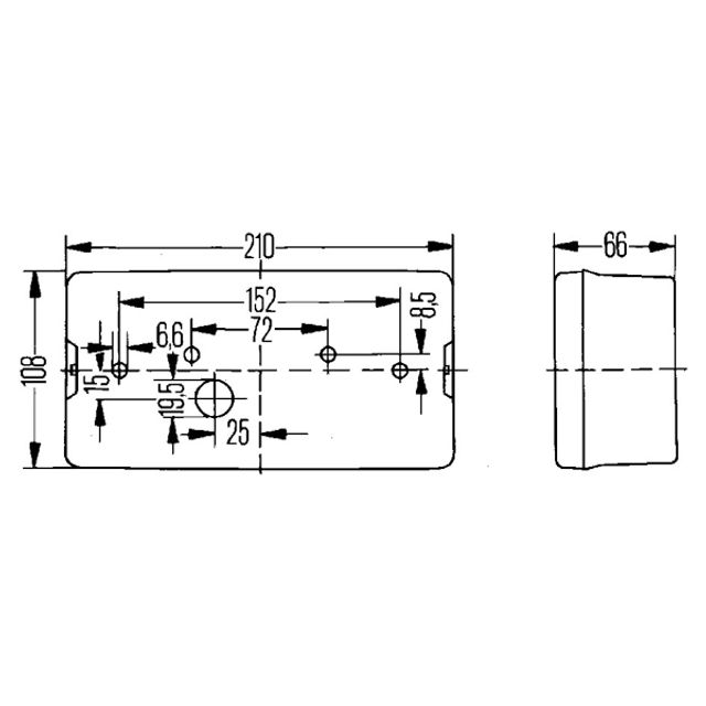 HELLA Heckleuchte 12V / 24V 210 108 mm, Bild 6