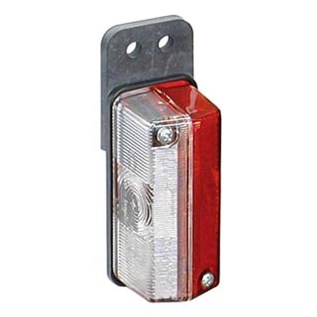 HELLA Umrissleuchte 12V / 24V Anbau rot / weiss 92 x 42 mm mit Halter