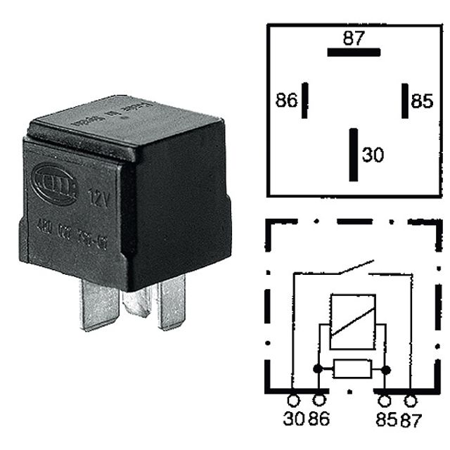HELLA Arbeitsstromrelais 2-4RA007793031, Bild 2