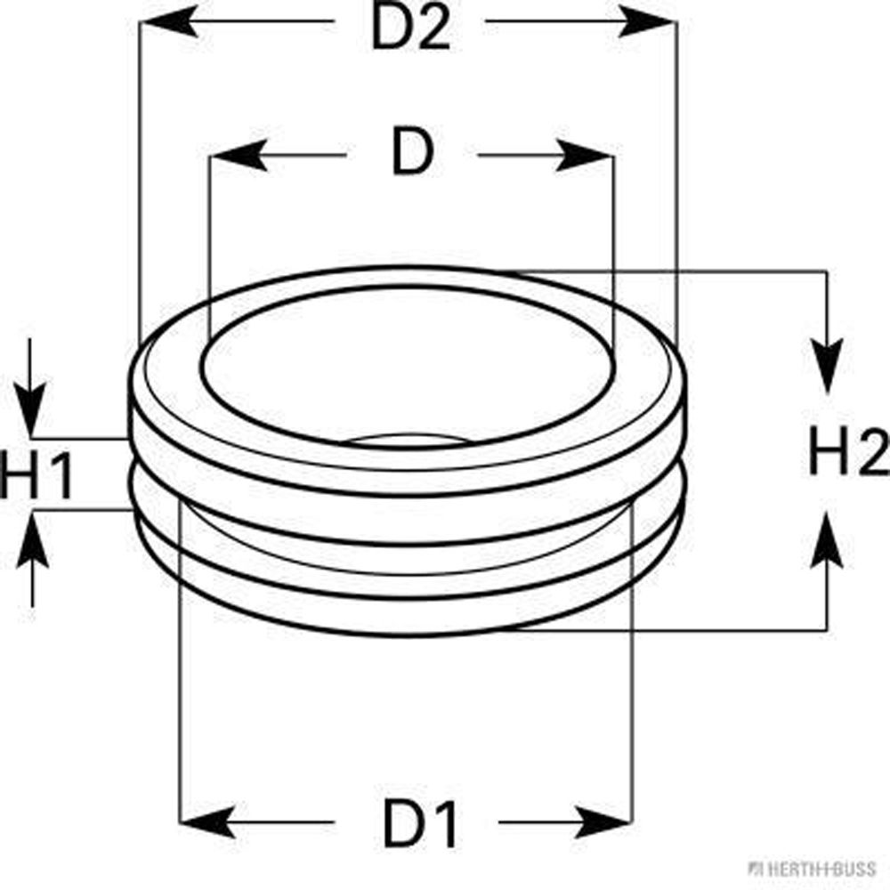 Kabeldurchführungstülle, Ø25mm, 3.5mm, Ø30mm