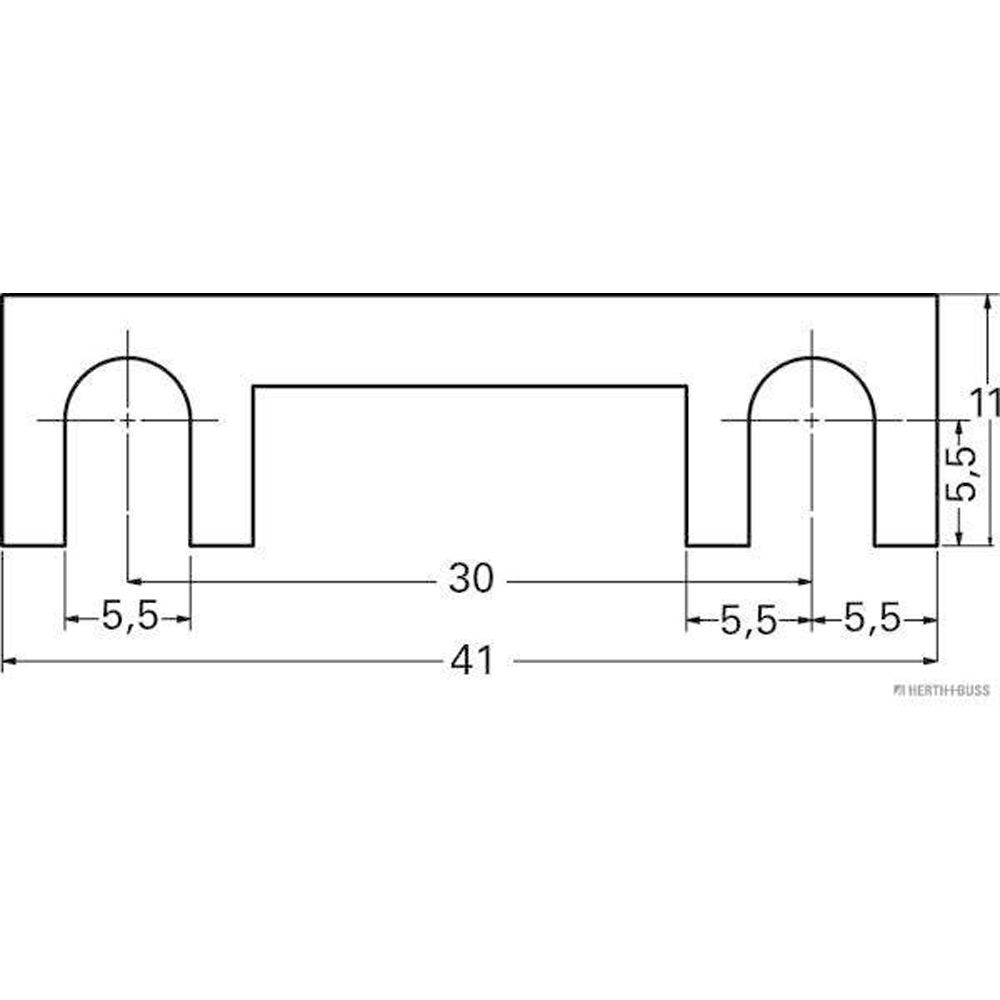 HERTH+BUSS Sicherung 5.5mm 36V Sicherungsstreifen, Bild 6