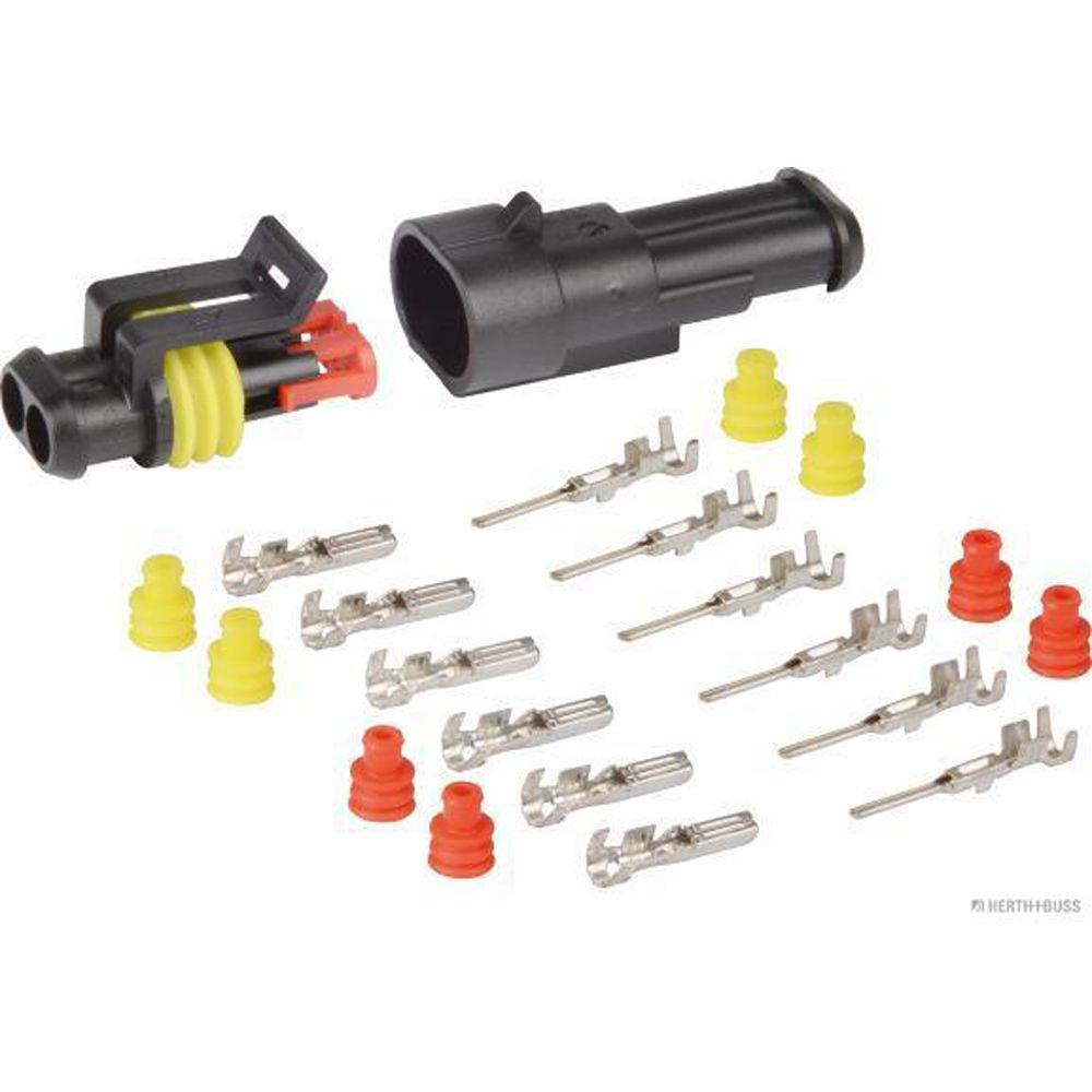 Steckgehäusesatz 2-polig bis 24V -40°C 125°C