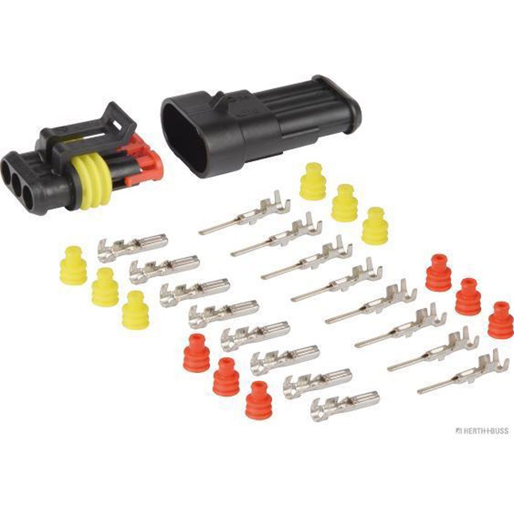Steckgehäusesatz 3-polig bis 24V -40°C 125°C