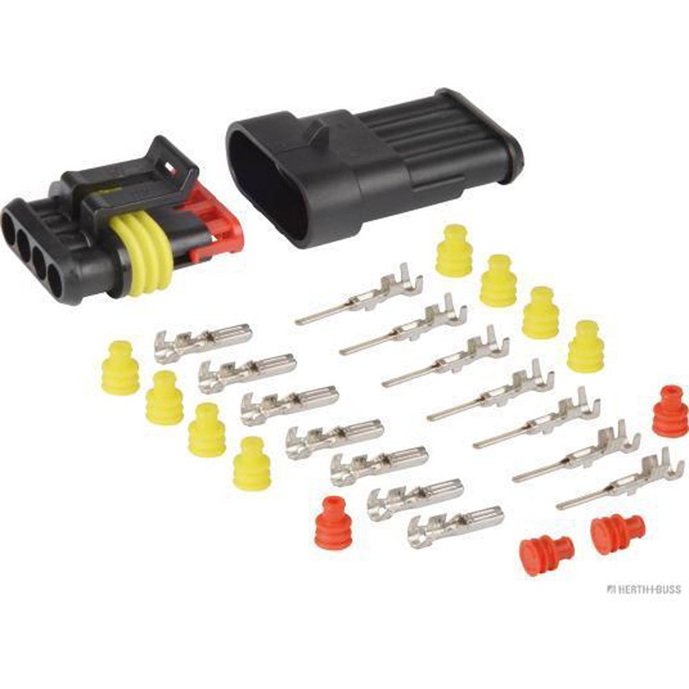 Steckgehäusesatz 4-polig bis 24V -40°C 125°C