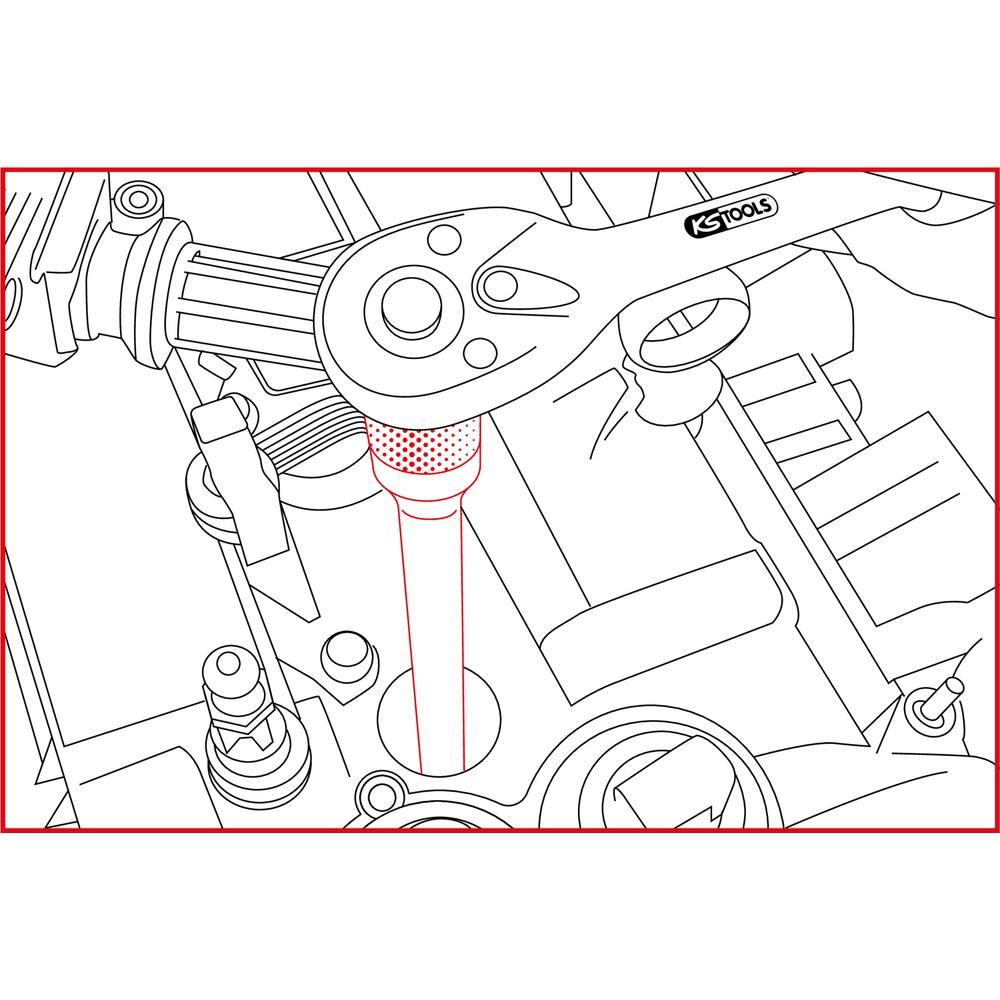 3/8" Zündkerzen-Stecknuss-Satz für EcoBoost Motoren 2-tlg, Bild 5