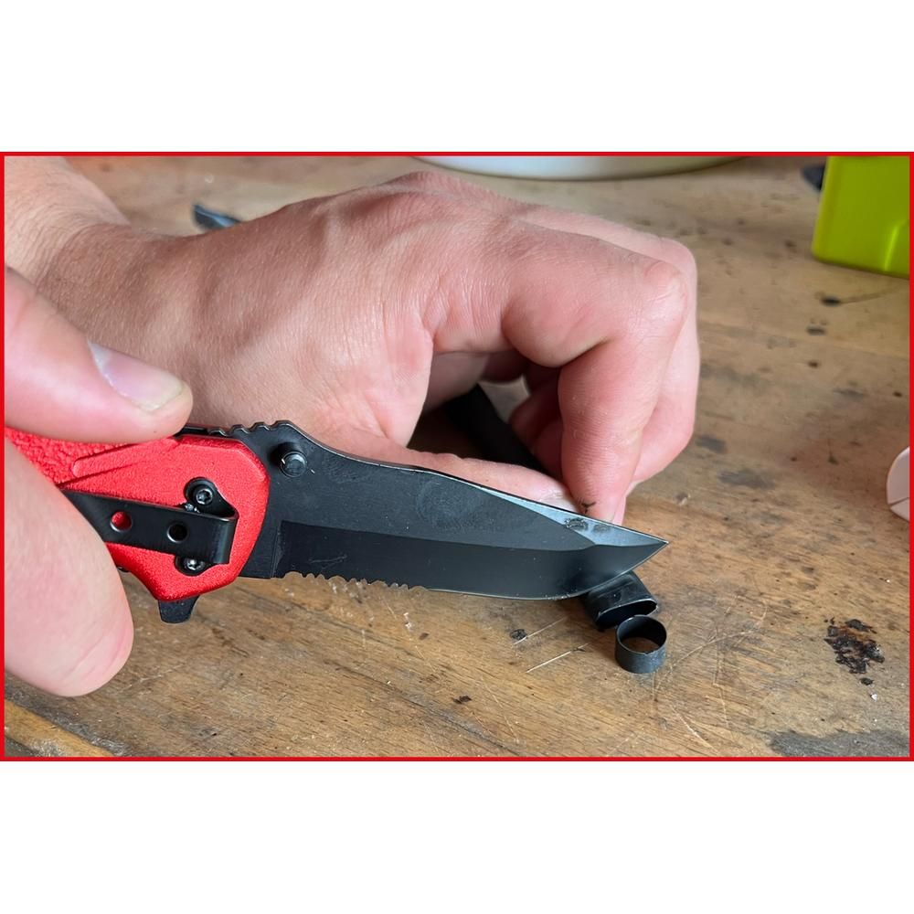 Klappmesser mit Arretierung und Gurtschneider, Bild 4