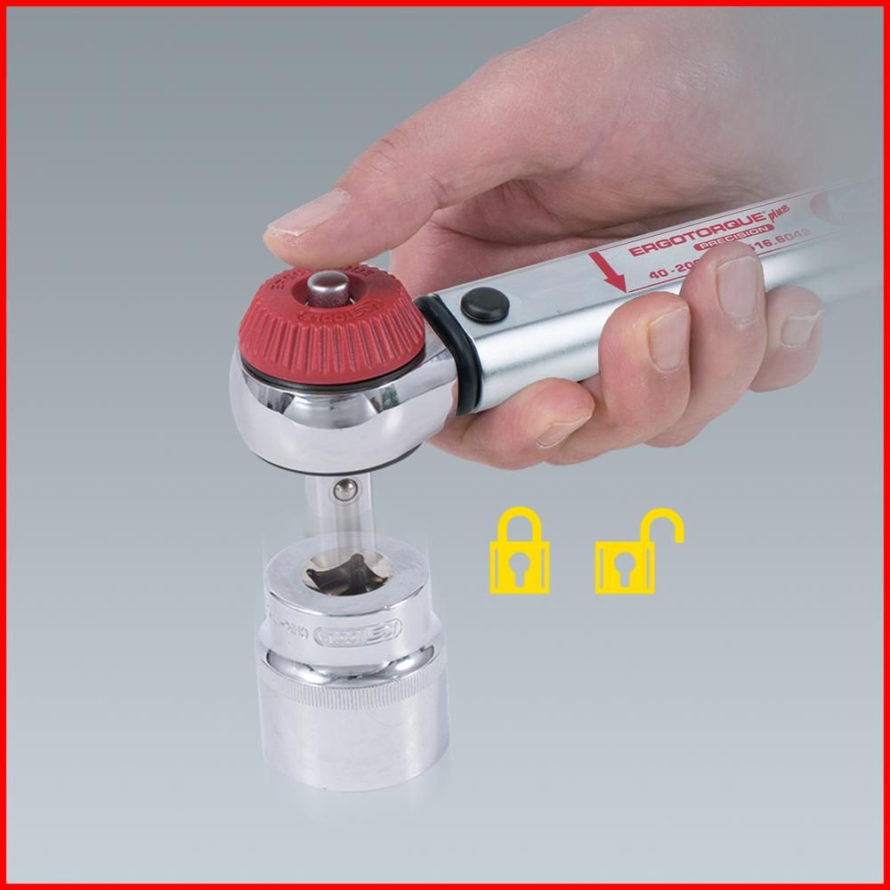 1/2" ERGOTORQUEprecision Drehmomentschlüssel 40-200 Nm mit Quick-Lock Drehknopf, Bild 6