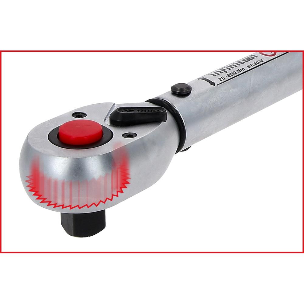 1/2" INFINITOOL Ratschen-Drehmomentschlüssel 80-420 Nm, Bild 2