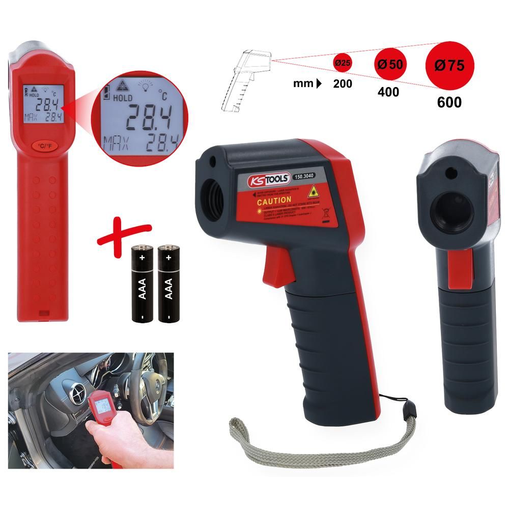 Infrarot-Thermometer -38° bis 520°