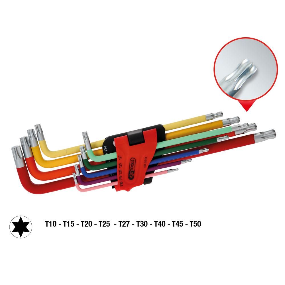 Kugelkopf-Torx-Winkelstiftschlüssel-Satz