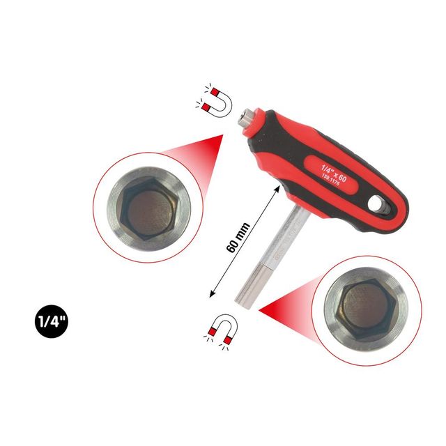 1/4" Doppel-Bithalter