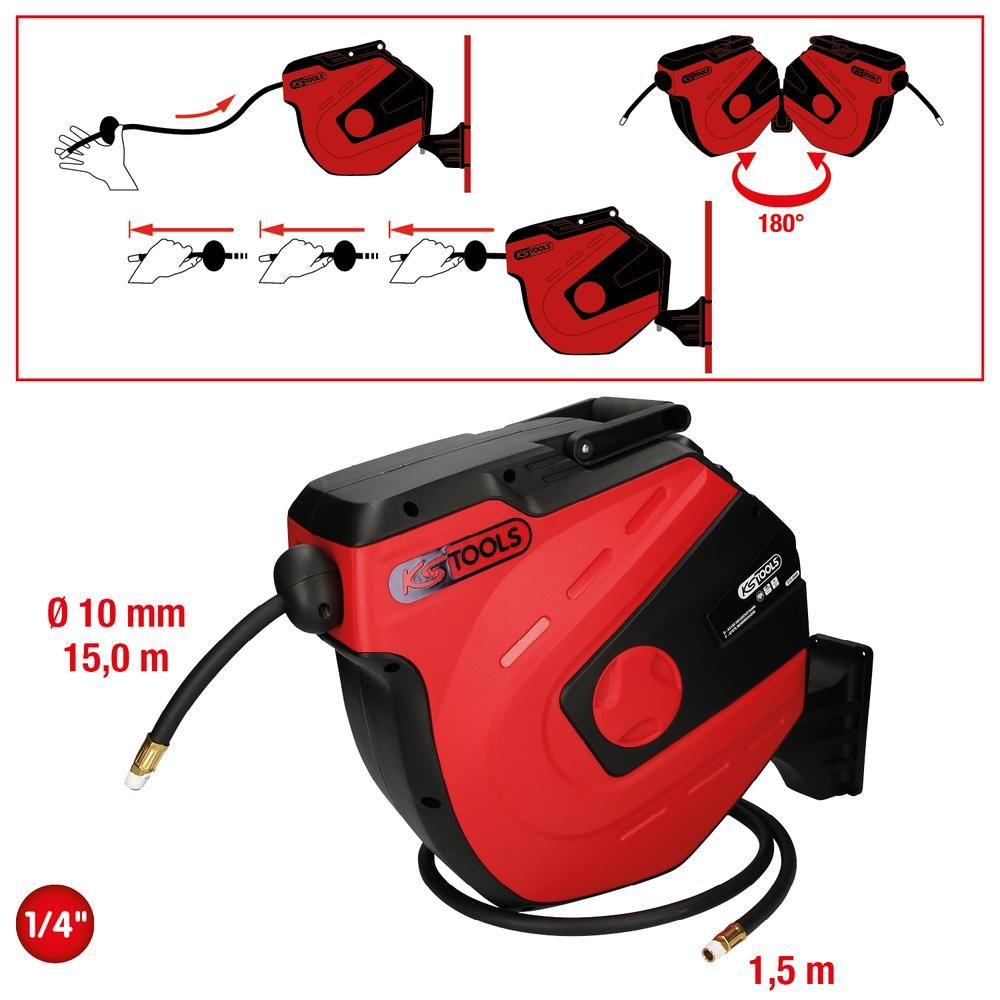 Automatischer Druckluftschlauch-Aufroller