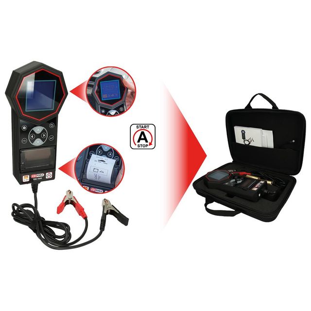 12V / 24V Digital-Batterie- und Ladesystemtester mit integriertem Drucker